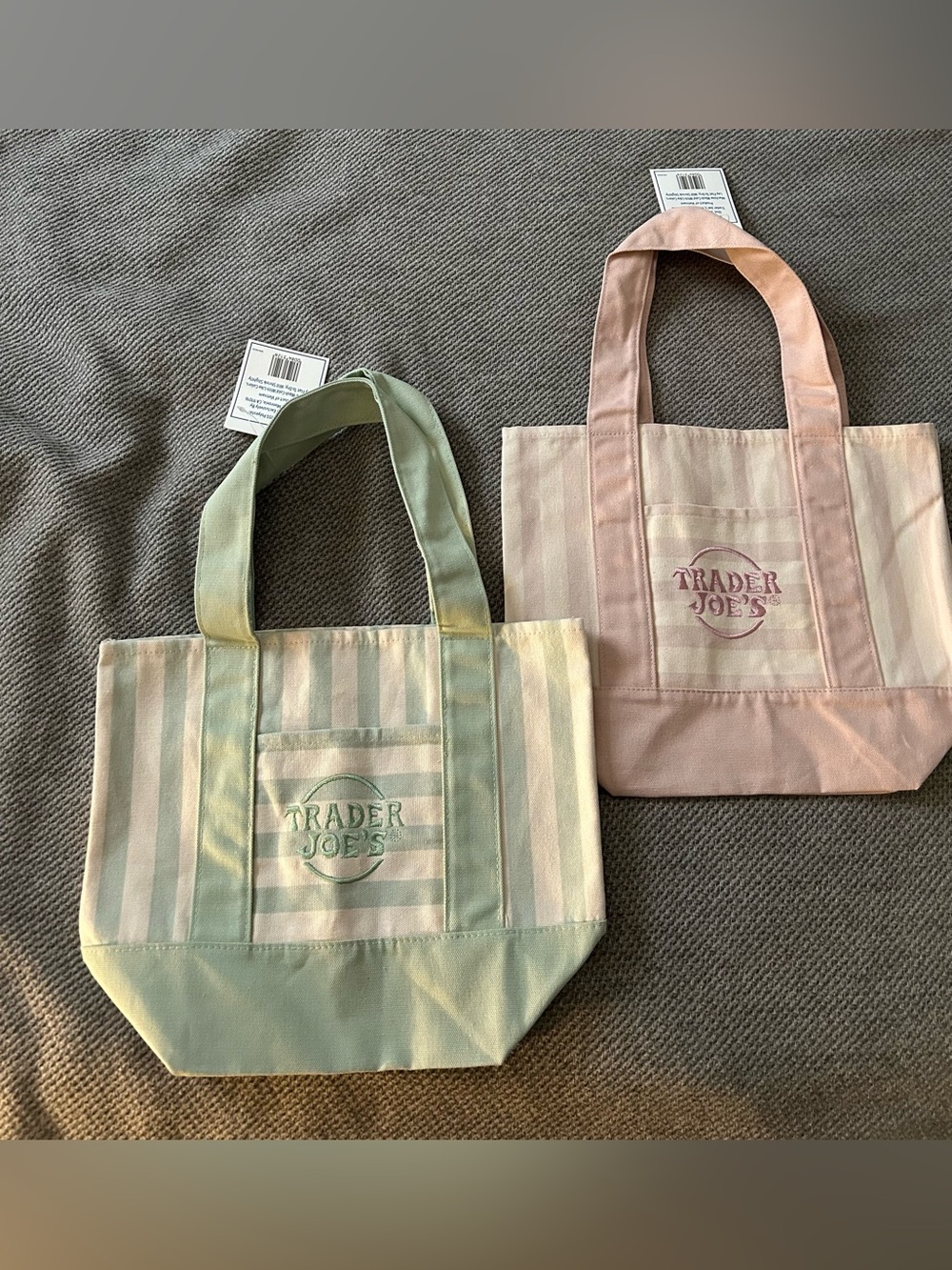 Trader Joe’s mini totes, set of 2